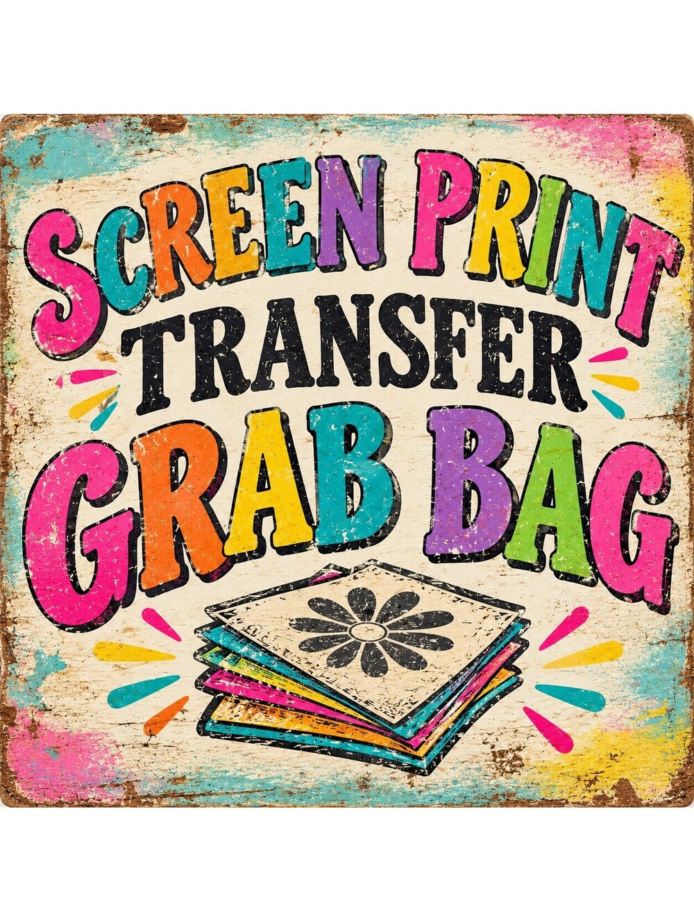 Grab 50 Grown Up+Me Screen Print Transfers - Bundle #23